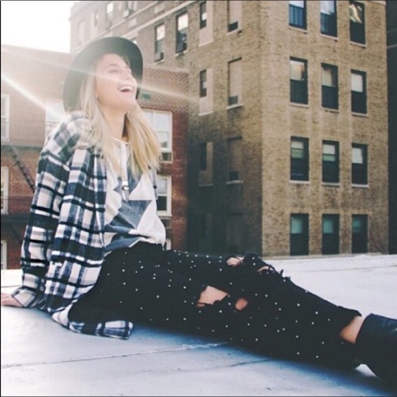 LF Carmar distressed rhinestone boyfriend jeans - Picture 6 of 8